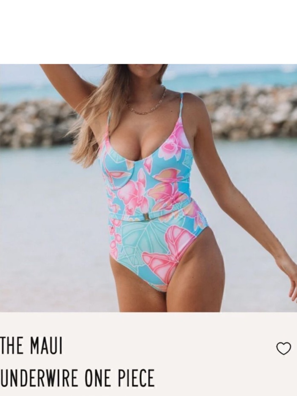 Watercolors by Kenny Flowers Maui NWT One Piece Bathing suit
